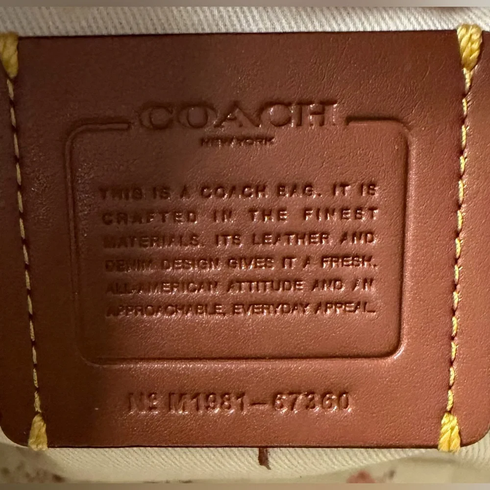 Coach Denim Taylor Tote - Picture 12 of 13